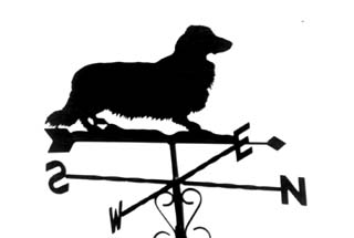 Dachshund Long-haired weather vane